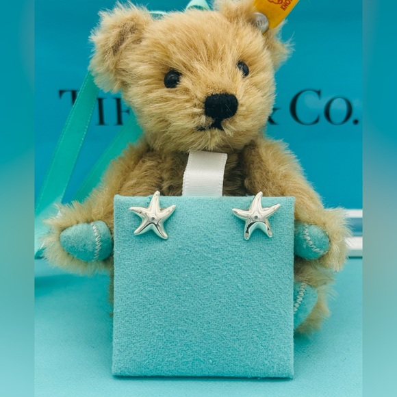 Tiffany and Co. Peretti Starfish earrings and pouch - Picture 5 of 7